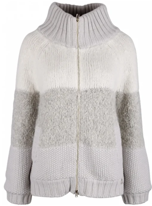 Vest gebreid structuur beige | DELSCHER. Fashion