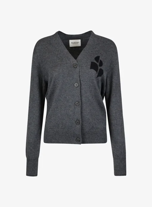 Vest Karin antraciet klein logo | DELSCHER. Fashion