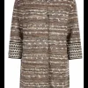 Vest lang roodtinten | DELSCHER. Fashion