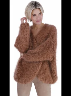 Vest mohair caramel | DELSCHER. Fashion