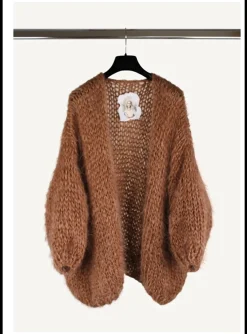 Vest mohair caramel | DELSCHER. Fashion
