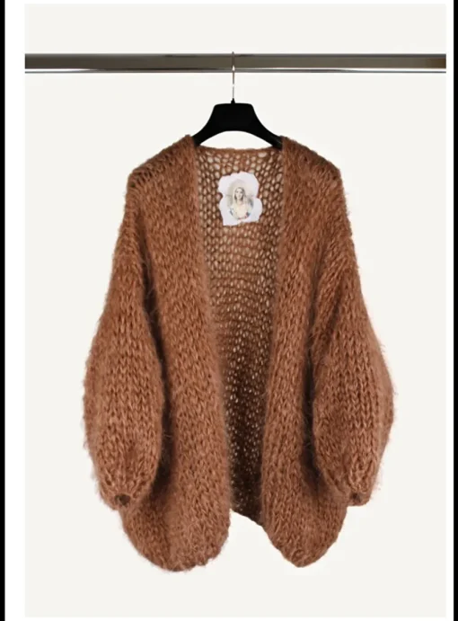 Vest mohair caramel | DELSCHER. Fashion