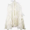 Vest offwhite opengewerkt | DELSCHER. Fashion