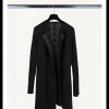 Vest zwart antraciet double face | DELSCHER. Fashion