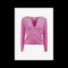 Vestje Olena soft harig pink | DELSCHER. Fashion