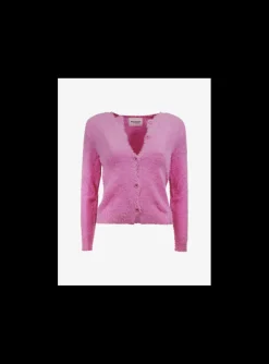Vestje Olena soft harig pink | DELSCHER. Fashion