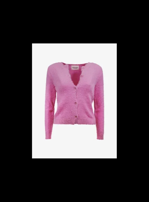 Vestje Olena soft harig pink | DELSCHER. Fashion