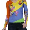V-hals pull met print | DELSCHER. Fashion