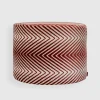 Ziggy poef rood beige zigzag | DELSCHER. Fashion
